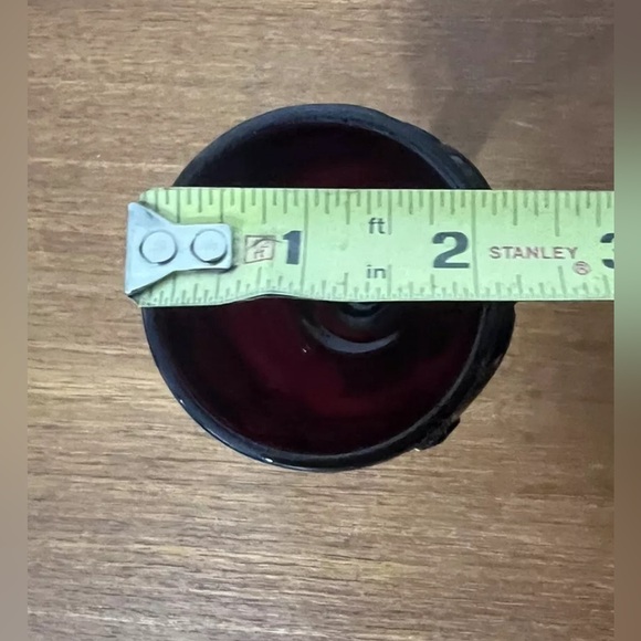 Vintage Avon Cape Cod 1876 Ruby Red Glass 1 Small Cordial Wine Goblet Textured - Picture 7 of 10